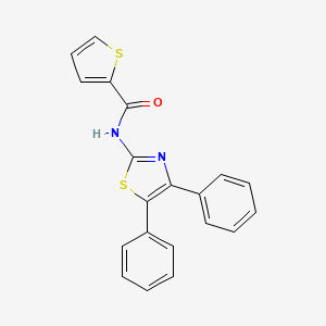 molecular formula C20H14N2OS2 B3258142 N-(4,5-diphenyl-1,3-thiazol-2-yl)thiophene-2-carboxamide CAS No. 300852-75-9