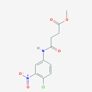 molecular formula C11H11ClN2O5 B325817 Methyl 4-(4-chloro-3-nitroanilino)-4-oxobutanoate 