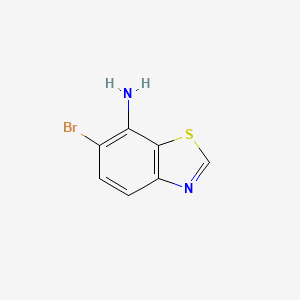 molecular formula C7H5BrN2S B3258173 6-Bromobenzo[d]thiazol-7-amine CAS No. 30132-85-5