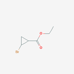 molecular formula C6H9BrO2 B3258252 Ethyl 2-bromocyclopropanecarboxylate CAS No. 30223-81-5