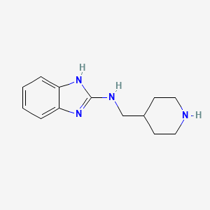molecular formula C13H18N4 B3258256 N-(4-Piperidinylmethyl)-1H-benzimidazol-2-amine CAS No. 302339-26-0