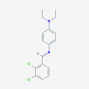molecular formula C17H18Cl2N2 B325827 N~1~-(2,3-dichlorobenzylidene)-N~4~,N~4~-diethyl-1,4-benzenediamine 