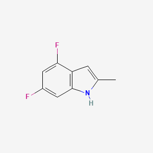 molecular formula C9H7F2N B3258315 4,6-difluoro-2-methyl-1H-indole CAS No. 303042-74-2