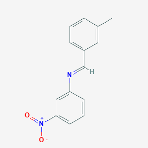 molecular formula C14H12N2O2 B325842 N-(3-methylbenzylidene)-3-nitroaniline 