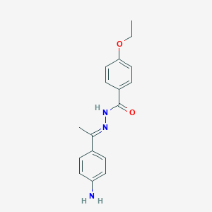molecular formula C17H19N3O2 B325860 N'-[1-(4-aminophenyl)ethylidene]-4-ethoxybenzohydrazide 