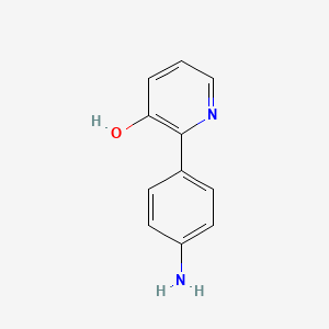 molecular formula C11H10N2O B3258713 2-(4-Aminophenyl)pyridin-3-ol CAS No. 30820-91-8