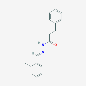 molecular formula C17H18N2O B325882 N'-(2-methylbenzylidene)-3-phenylpropanohydrazide 