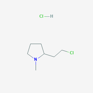 molecular formula C7H15Cl2N B032589 2-(2-Chloroethyl)-1-methylpyrrolidine hydrochloride CAS No. 56824-22-7