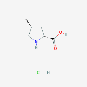 molecular formula C6H12ClNO2 B3258923 (4R)-4-METHYL-D-PROLINE HCL CAS No. 31137-95-8