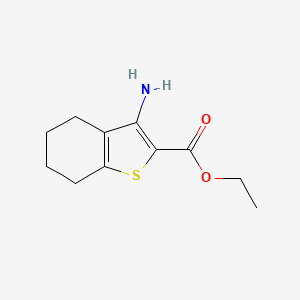 molecular formula C11H15NO2S B3259026 Ethyl 3-amino-4,5,6,7-tetrahydrobenzo[b]thiophene-2-carboxylate CAS No. 312697-17-9