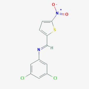 molecular formula C11H6Cl2N2O2S B325903 3,5-dichloro-N-[(5-nitro-2-thienyl)methylene]aniline 