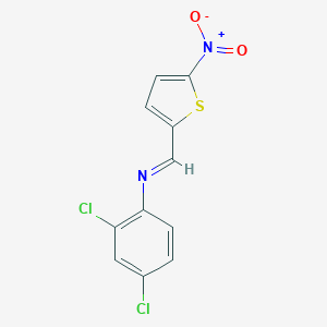 molecular formula C11H6Cl2N2O2S B325904 (2,4-Dichlorophenyl)[(5-nitro-2-thienyl)methylene]amine 