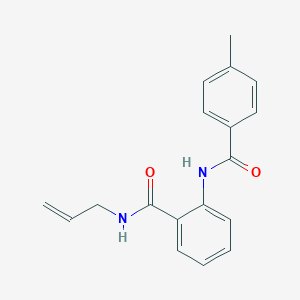 molecular formula C18H18N2O2 B325935 N-allyl-2-[(4-methylbenzoyl)amino]benzamide 