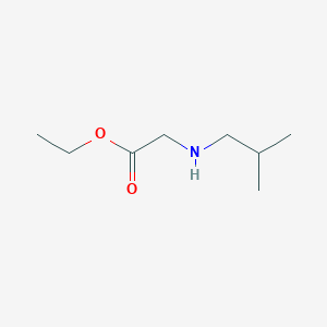 molecular formula C8H17NO2 B3259382 Ethyl 2-(isobutylamino)acetate CAS No. 3182-87-4