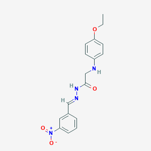 molecular formula C17H18N4O4 B325941 2-(4-ethoxyanilino)-N-[(E)-(3-nitrophenyl)methylideneamino]acetamide CAS No. 109092-46-8