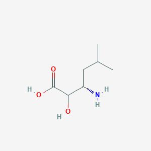 molecular formula C7H15NO3 B3259417 (3S)-3-amino-2-hydroxy-5-methylhexanoic acid CAS No. 318464-20-9