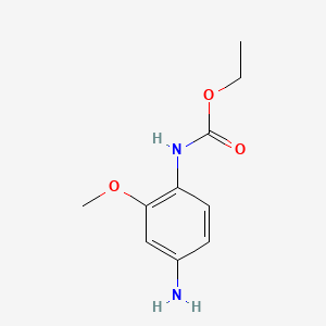 molecular formula C10H14N2O3 B3259429 Ethyl (4-amino-2-methoxyphenyl)carbamate CAS No. 31847-22-0