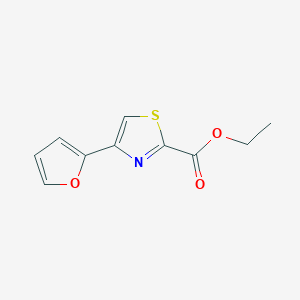 molecular formula C10H9NO3S B3259473 Ethyl 4-(furan-2-yl)thiazole-2-carboxylate CAS No. 31877-31-3