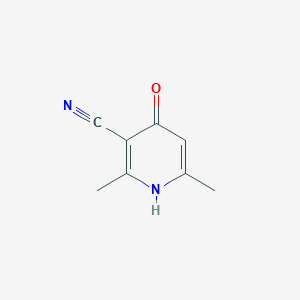 molecular formula C8H8N2O B3259490 4-Hydroxy-2,6-dimethylpyridine-3-carbonitrile CAS No. 31926-84-8
