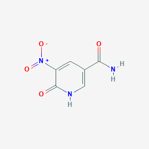 molecular formula C6H5N3O4 B3259532 6-Hydroxy-5-nitropyridine-3-carboxamide CAS No. 320405-83-2
