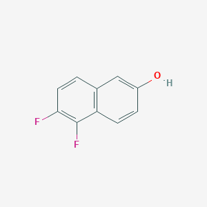 molecular formula C10H6F2O B3259594 5,6-Difluoronaphthalen-2-ol CAS No. 321319-15-7