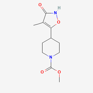 Methyl 4-(3-hydroxy-4-methylisoxazol-5-yl)piperidine-1-carboxylate
