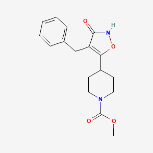 Methyl 4-(4-benzyl-3-hydroxyisoxazol-5-yl)piperidine-1-carboxylate