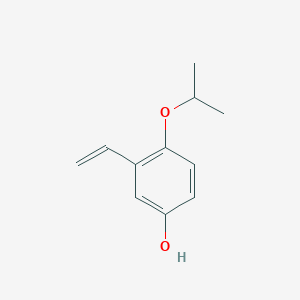 molecular formula C11H14O2 B3259667 Phenol, 3-ethenyl-4-(1-methylethoxy)- CAS No. 321922-24-1