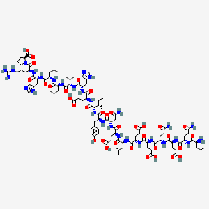 molecular formula C106H165N29O34 B3259702 H-Leu-Gln-Glu-Gln-Glu-Glu-Leu-Glu-Asn-Tyr-Ile-Glu-His-Val-Leu-Leu-His-Arg-Pro-OH CAS No. 322644-72-4
