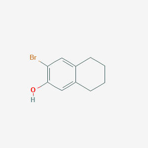 molecular formula C10H11BrO B3259713 3-Bromo-5,6,7,8-tetrahydronaphthalen-2-ol CAS No. 32337-87-4