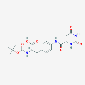 molecular formula C19H24N4O7 B3259733 Boc-Aph(Hor)-OH CAS No. 324017-29-0