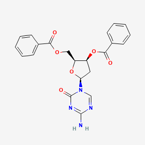 [(2S,3S,5S)-5-(4-Amino-2-oxo-1,3,5-triazin-1-yl)-3-benzoyloxyoxolan-2-yl]methyl benzoate