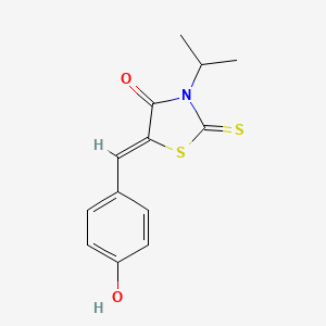 (5Z)-5-(4-hydroxybenzylidene)-3-(propan-2-yl)-2-thioxo-1,3-thiazolidin-4-one