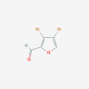 molecular formula C5H2Br2O2 B3259834 3,4-Dibromofuran-2-carbaldehyde CAS No. 32460-03-0