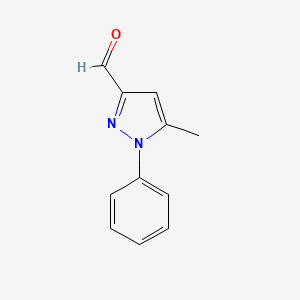 molecular formula C11H10N2O B3259843 5-Methyl-1-phenylpyrazole-3-carbaldehyde CAS No. 32464-78-1