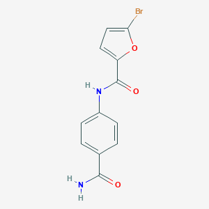 molecular formula C12H9BrN2O3 B325990 N-[4-(aminocarbonyl)phenyl]-5-bromo-2-furamide 