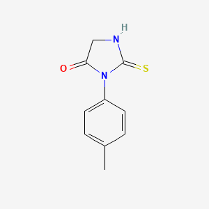molecular formula C10H10N2OS B3260018 1-(4-methylphenyl)-2-sulfanyl-4,5-dihydro-1H-imidazol-5-one CAS No. 32607-35-5