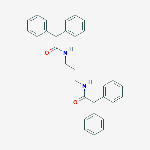 molecular formula C31H30N2O2 B326004 N~1~-{3-[(2,2-DIPHENYLACETYL)AMINO]PROPYL}-2,2-DIPHENYLACETAMIDE 
