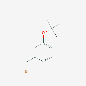 molecular formula C11H15BrO B3260115 1-(BROMOMETHYL)-3-(TERT-BUTOXY)BENZENE CAS No. 327184-93-0