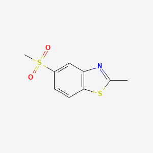 molecular formula C9H9NO2S2 B3260137 5-methanesulfonyl-2-methyl-1,3-benzothiazole CAS No. 32770-94-8
