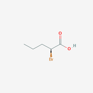 molecular formula C5H9BrO2 B3260233 S-2--Bromovaleric acid CAS No. 32835-74-8
