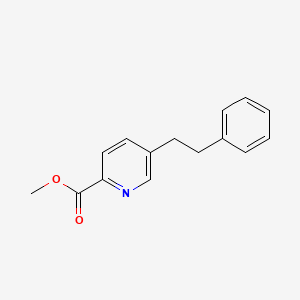 molecular formula C15H15NO2 B3260325 Methyl 5-phenethylpicolinate CAS No. 32967-08-1