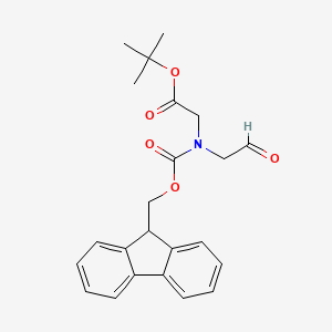 B3260380 tert-Butyl 2-((((9H-fluoren-9-yl)methoxy)carbonyl)(2-oxoethyl)amino)acetate CAS No. 330187-55-8