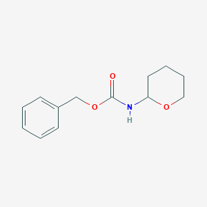 molecular formula C13H17NO3 B3260407 benzyl tetrahydro-2h-pyran-2-ylcarbamate CAS No. 330457-59-5