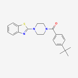 molecular formula C22H25N3OS B3260471 (4-(Benzo[d]thiazol-2-yl)piperazin-1-yl)(4-(tert-butyl)phenyl)methanone CAS No. 330957-11-4