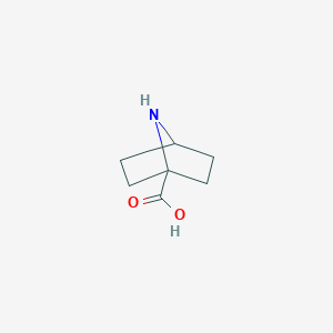 molecular formula C7H11NO2 B3260493 7-azabicyclo[2.2.1]heptane-1-carboxylic Acid CAS No. 331258-38-9