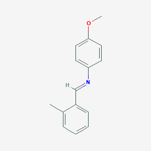 molecular formula C15H15NO B326068 N-(4-methoxyphenyl)-1-(2-methylphenyl)methanimine 