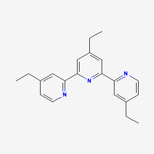 molecular formula C21H23N3 B3260690 4-ethyl-2,6-bis(4-ethylpyridin-2-yl)pyridine CAS No. 33354-77-7