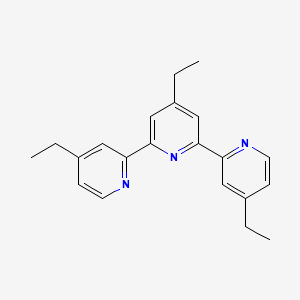 molecular formula C21H23N3 B3260690 4,4',4''-Triethyl-2,2':6',2''-terpyridine CAS No. 33354-77-7