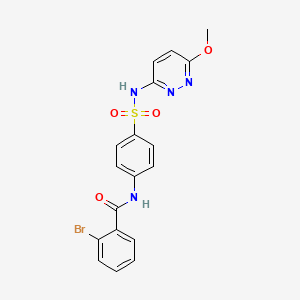 2-Bromo-N-[4-(6-methoxy-pyridazin-3-ylsulfamoyl)-phenyl]-benzamide